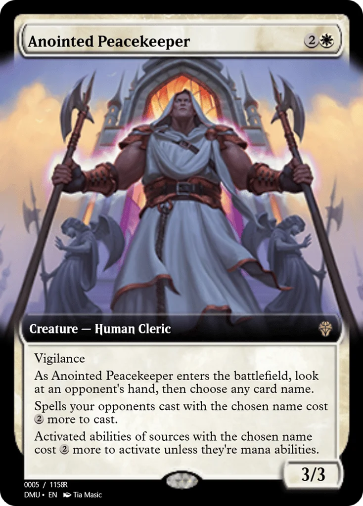 Anointed Peacekeeper · Magic Online Promos
