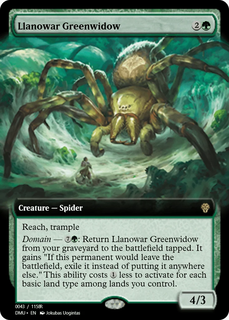 Llanowar Greenwidow · Magic Online Promos
