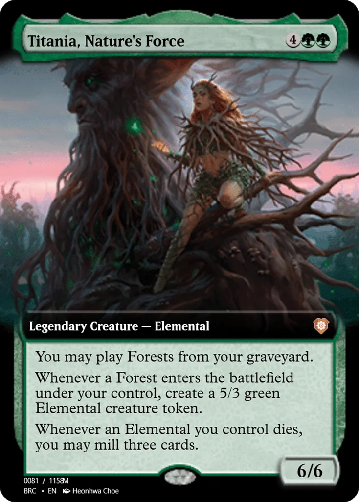 Titania, Nature's Force · Magic Online Promos