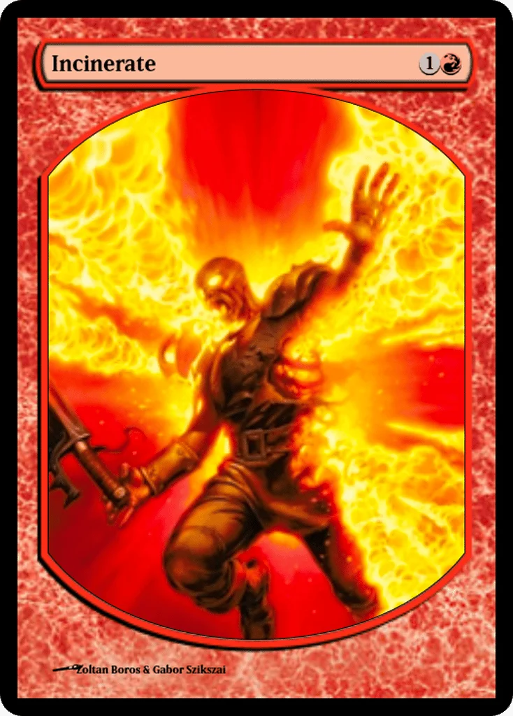 Incinerate · Magic Online Promos