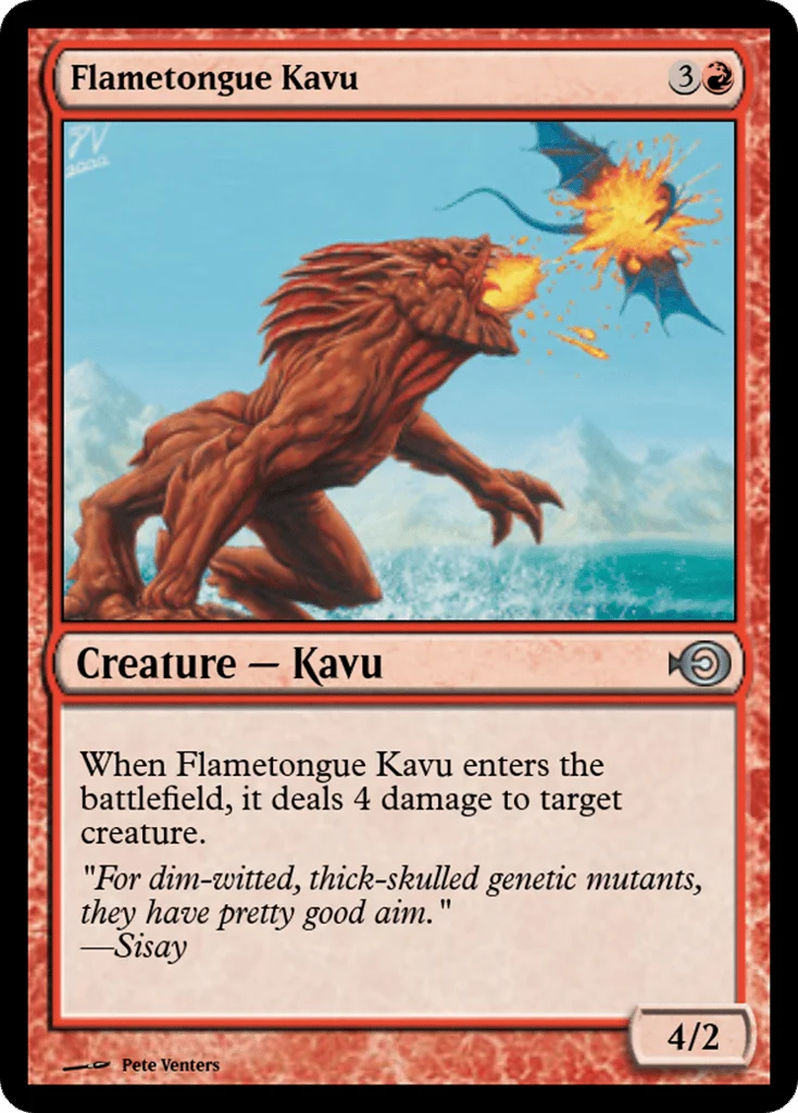 Flametongue Kavu · Magic Online Promos