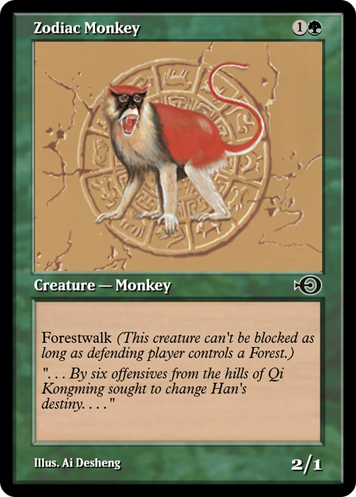 Zodiac Monkey · Magic Online Promos