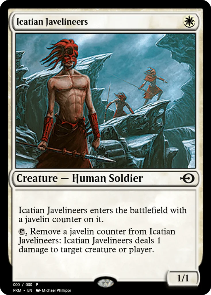 Icatian Javelineers · Magic Online Promos
