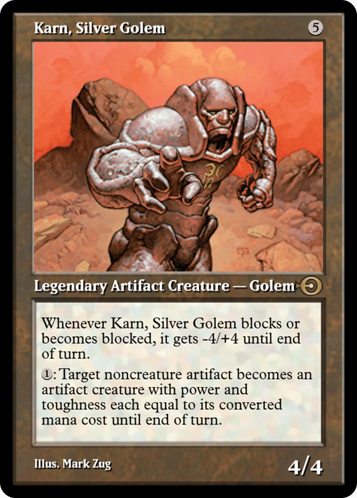 Karn, Silver Golem · Magic Online Promos