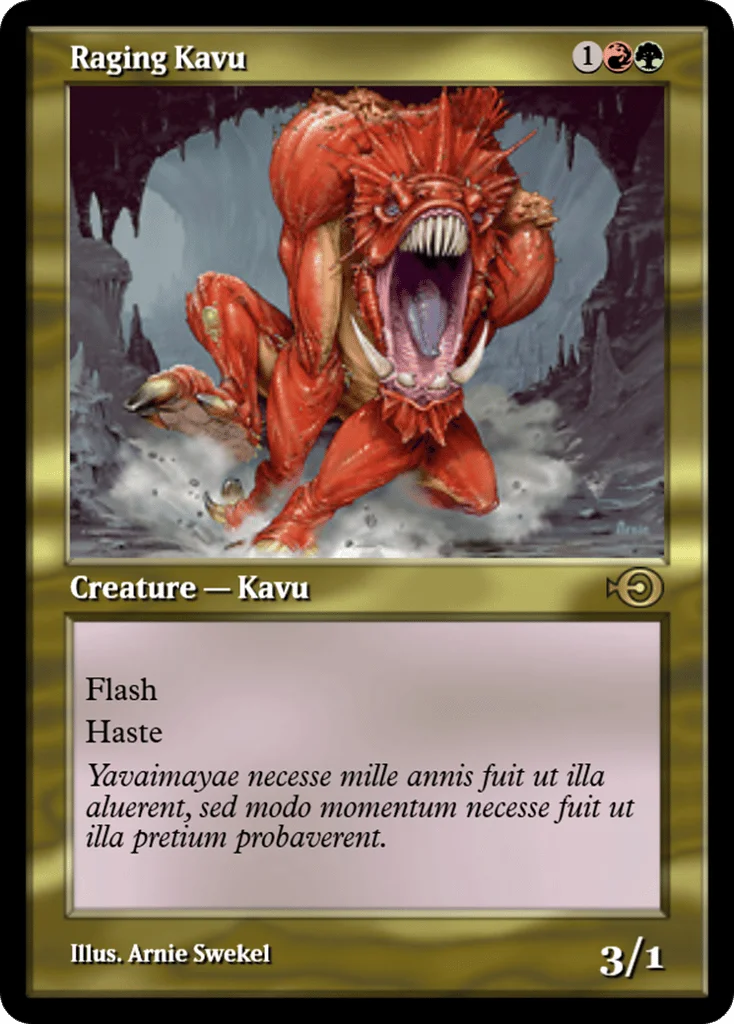 Raging Kavu · Magic Online Promos