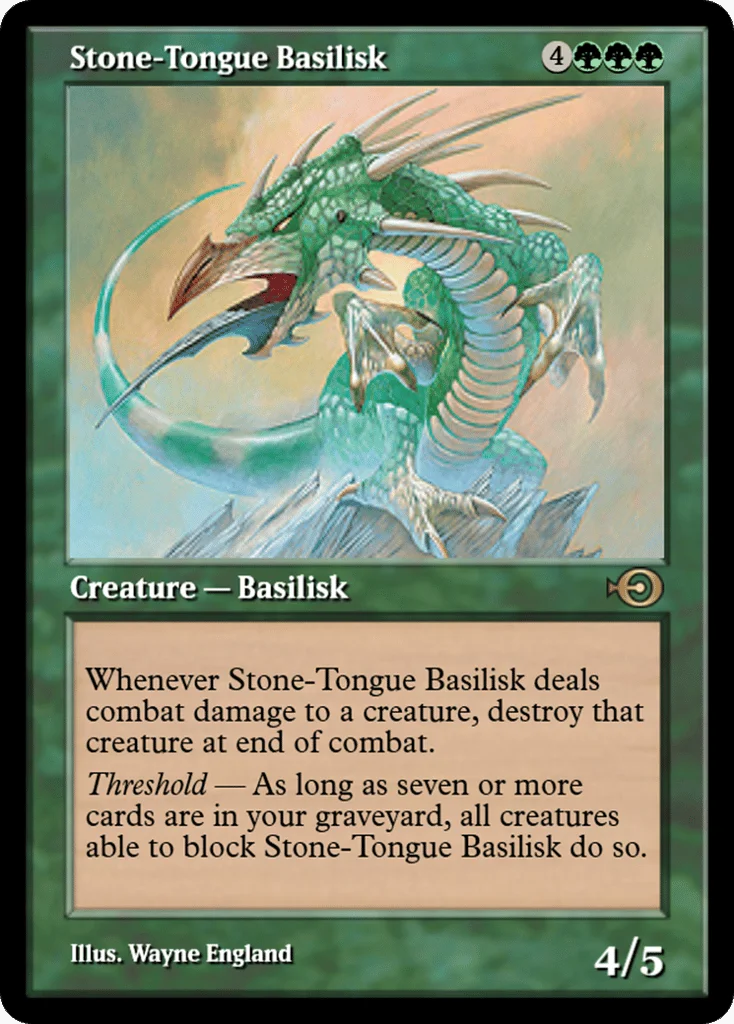 Stone-Tongue Basilisk · Magic Online Promos