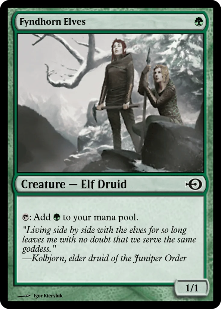 Fyndhorn Elves · Magic Online Promos
