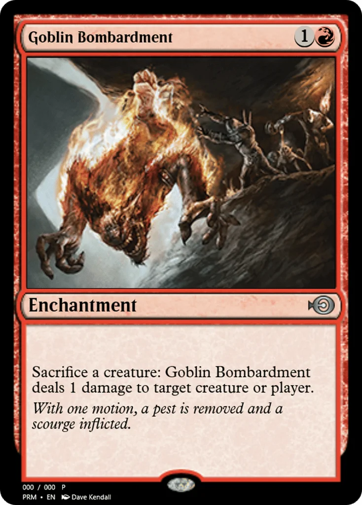 Goblin Bombardment · Magic Online Promos