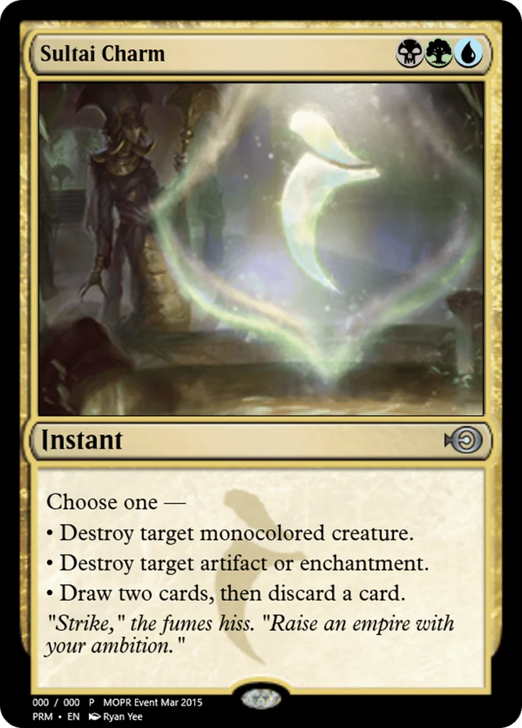 Sultai Charm · Magic Online Promos