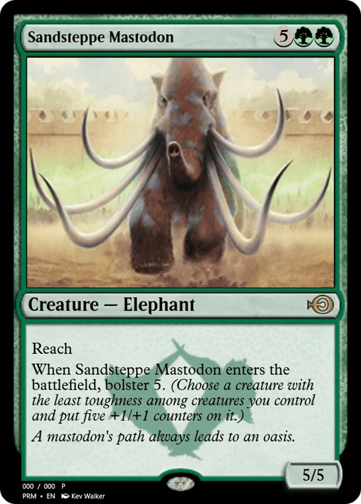 Sandsteppe Mastodon · Magic Online Promos