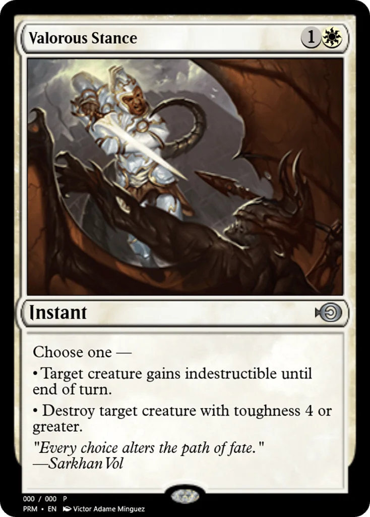 Valorous Stance · Magic Online Promos