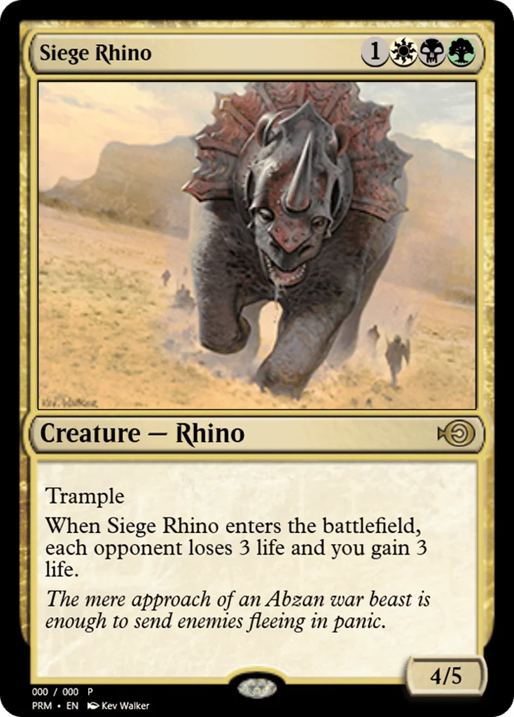 Siege Rhino · Magic Online Promos