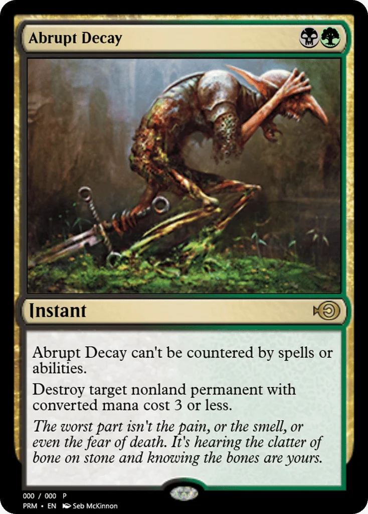 Abrupt Decay · Magic Online Promos