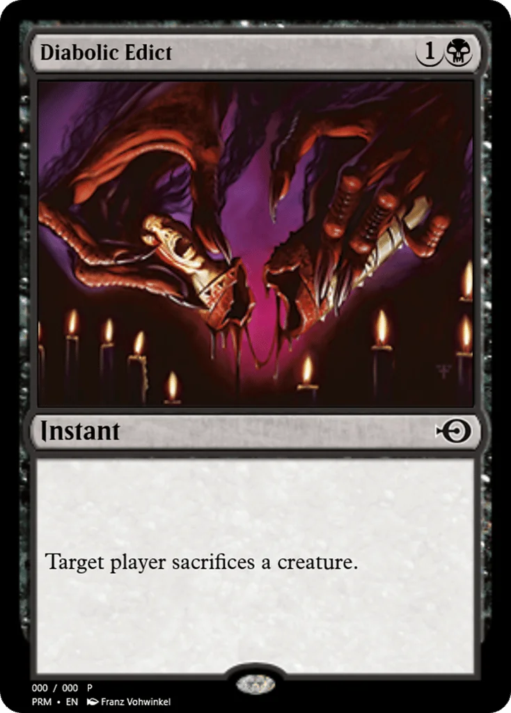 Diabolic Edict · Magic Online Promos
