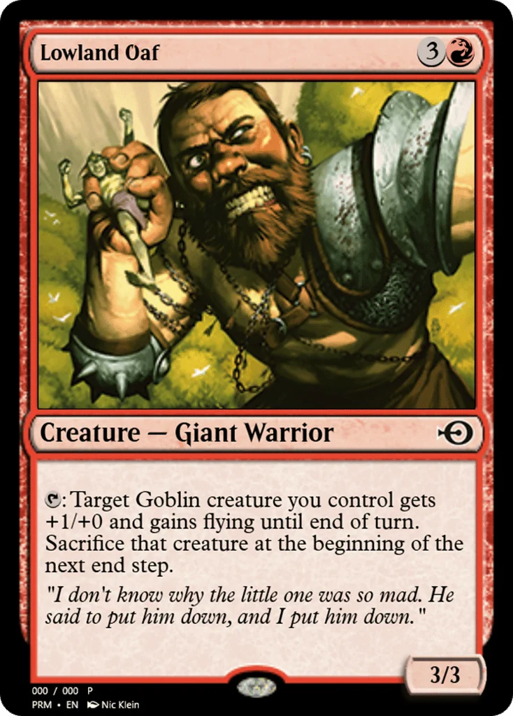 Lowland Oaf · Magic Online Promos