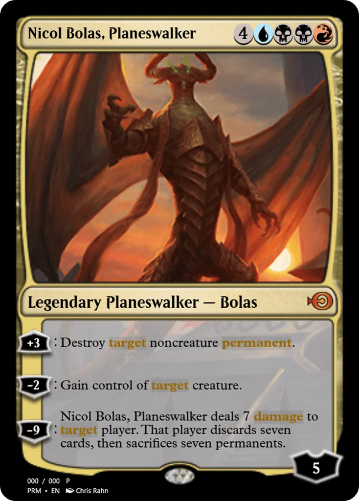 Nicol Bolas, Planeswalker · Magic Online Promos