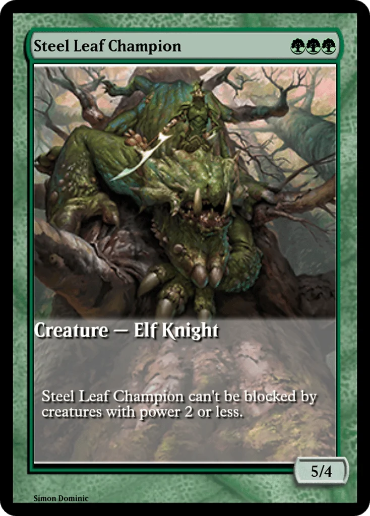 Steel Leaf Champion · Magic Online Promos