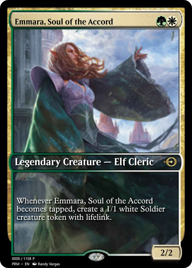 Emmara, Soul of the Accord · Magic Online Promos