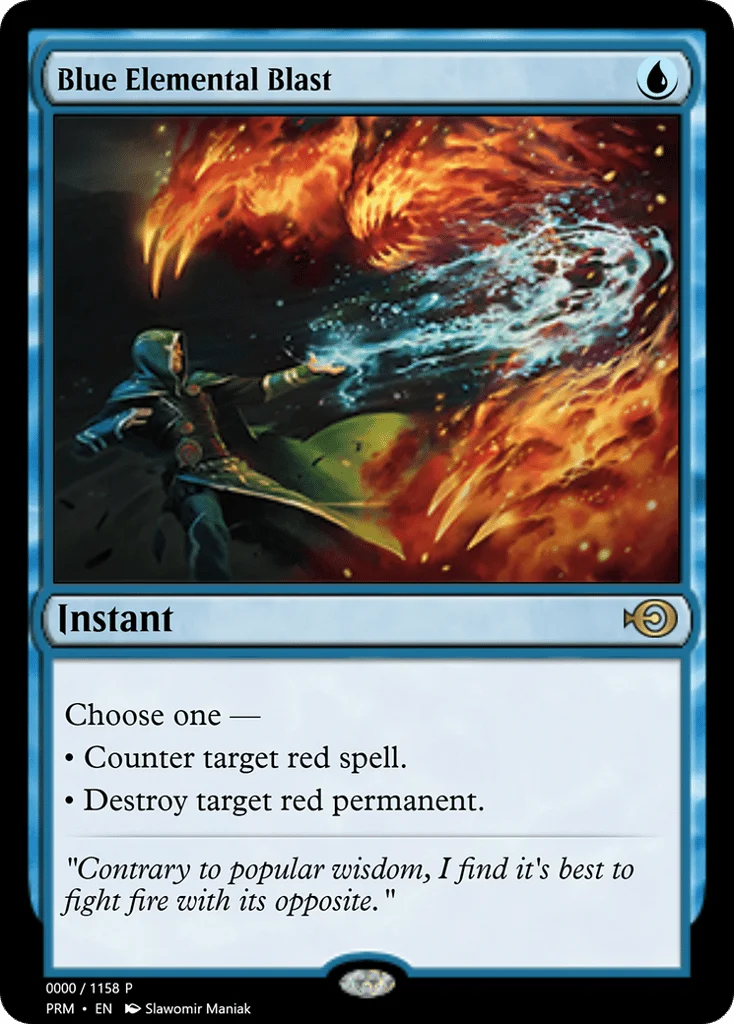 Blue Elemental Blast · Magic Online Promos