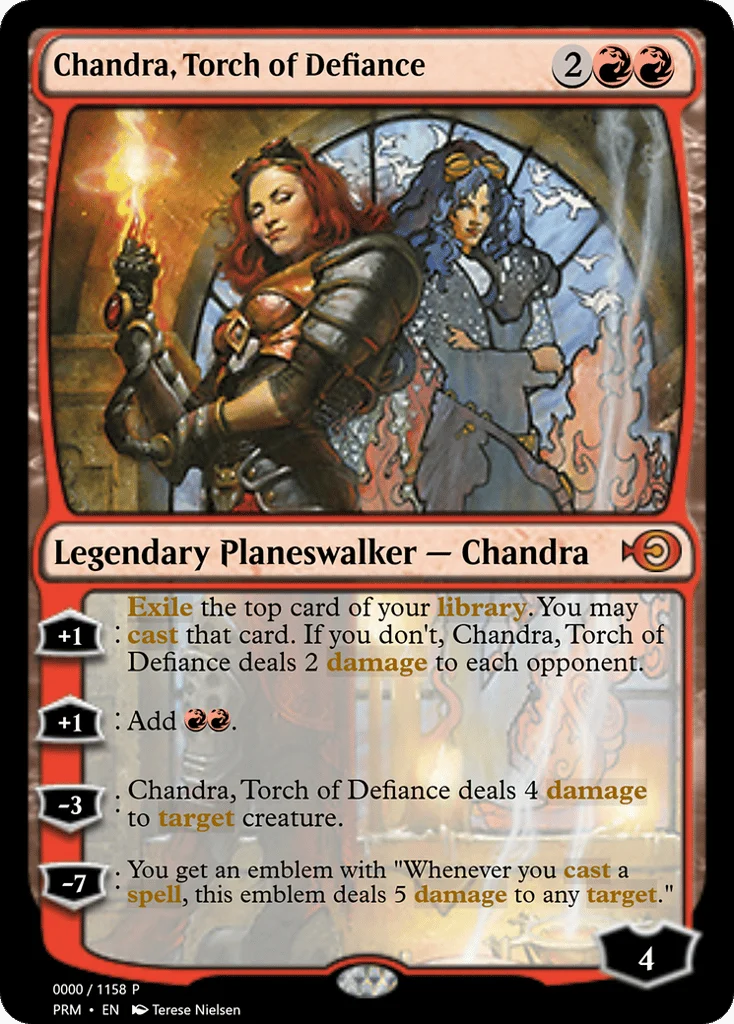 Chandra, Torch of Defiance · Magic Online Promos