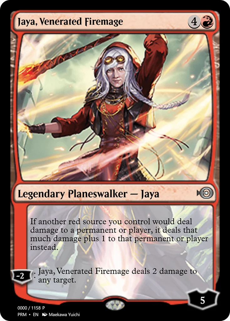 Jaya, Venerated Firemage · Magic Online Promos