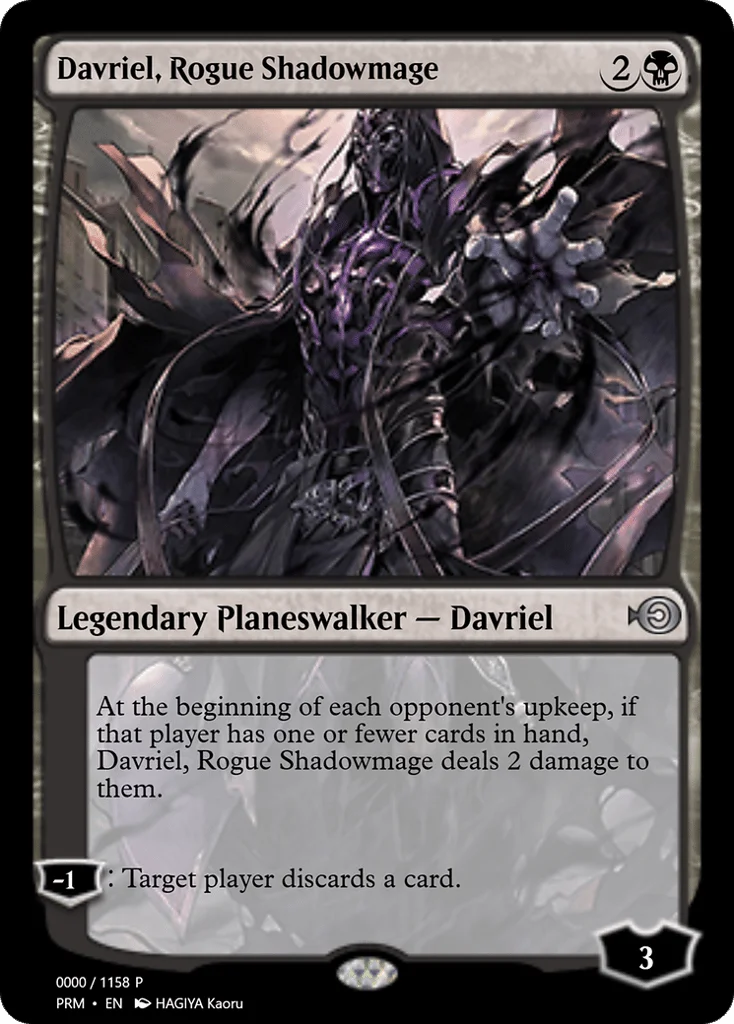 Davriel, Rogue Shadowmage · Magic Online Promos