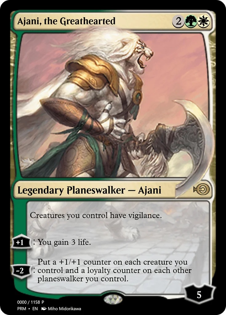 Ajani, the Greathearted · Magic Online Promos