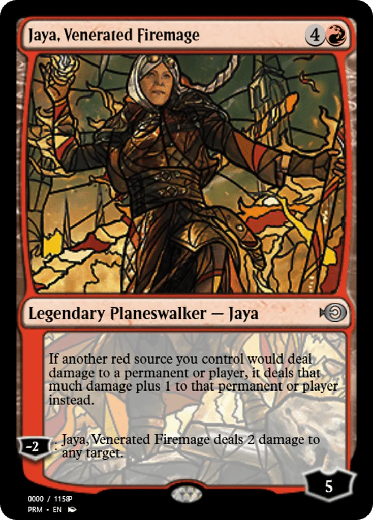 Jaya, Venerated Firemage · Magic Online Promos