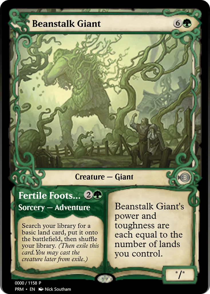 Beanstalk Giant // Fertile Footsteps · Magic Online Promos