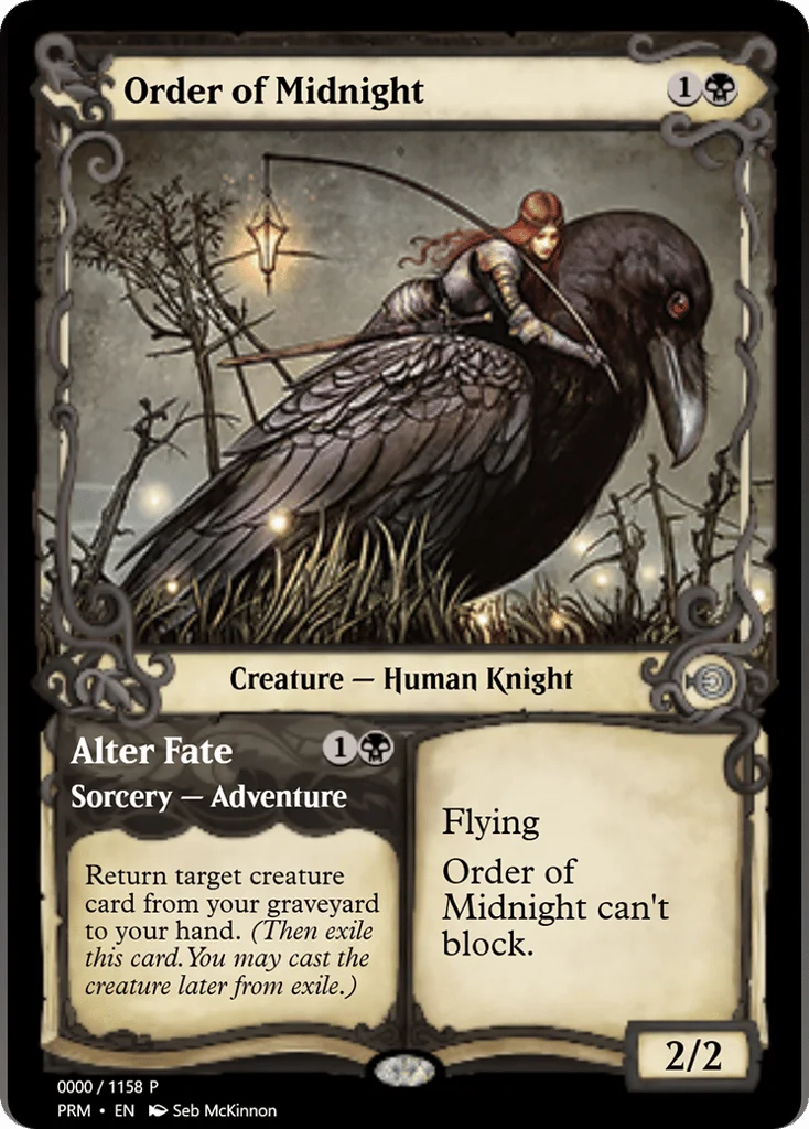 Order of Midnight // Alter Fate · Magic Online Promos