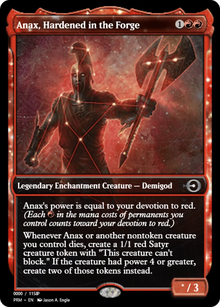 Anax, Hardened in the Forge · Magic Online Promos