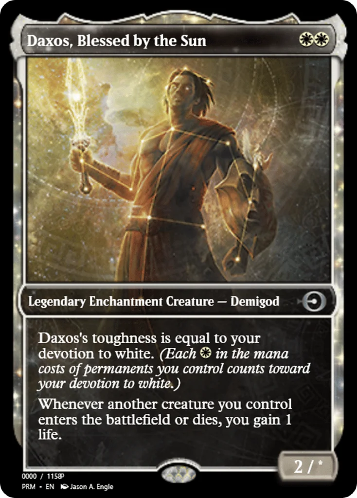 Daxos, Blessed by the Sun · Magic Online Promos