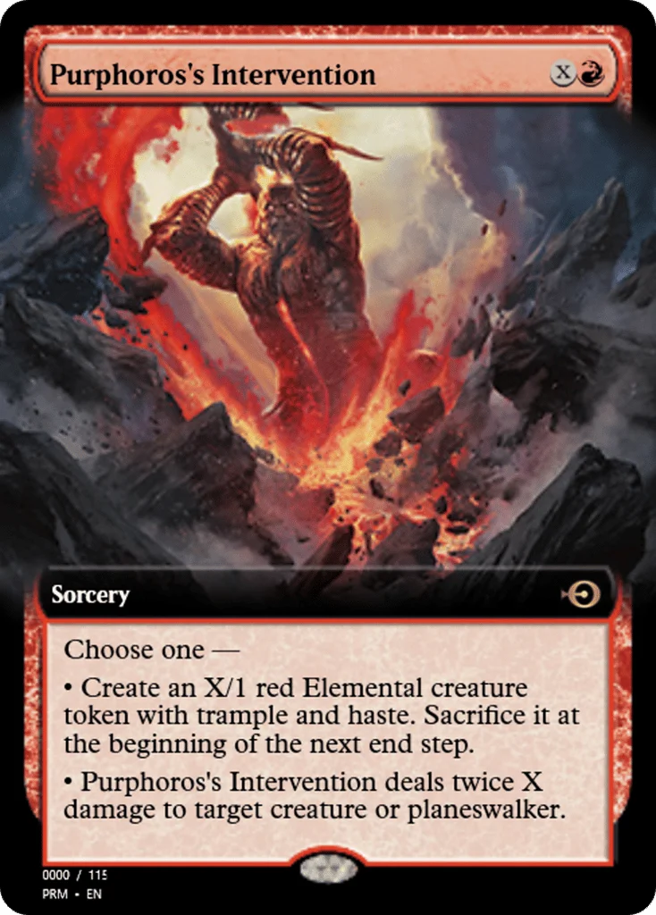 Purphoros's Intervention · Magic Online Promos