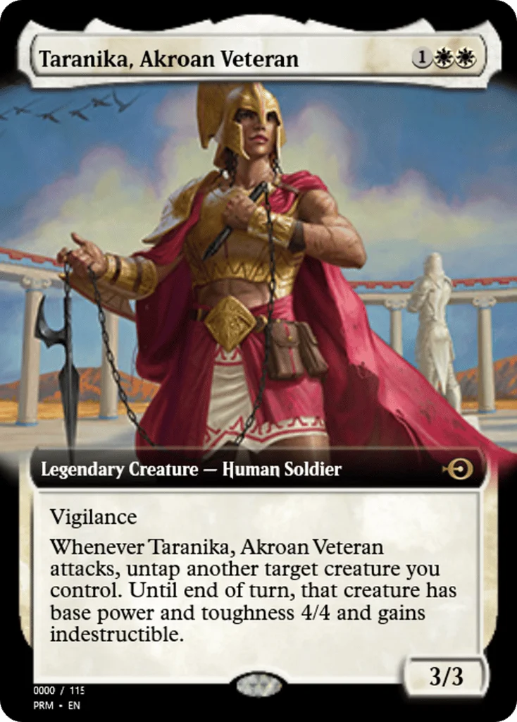Taranika, Akroan Veteran · Magic Online Promos