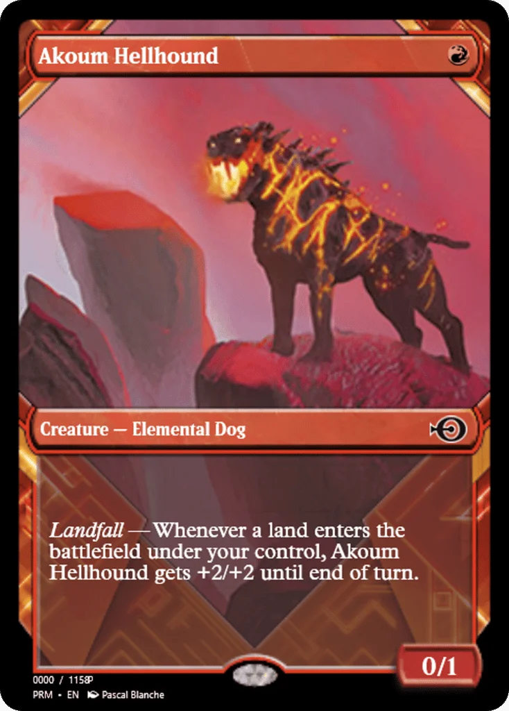 Akoum Hellhound · Magic Online Promos