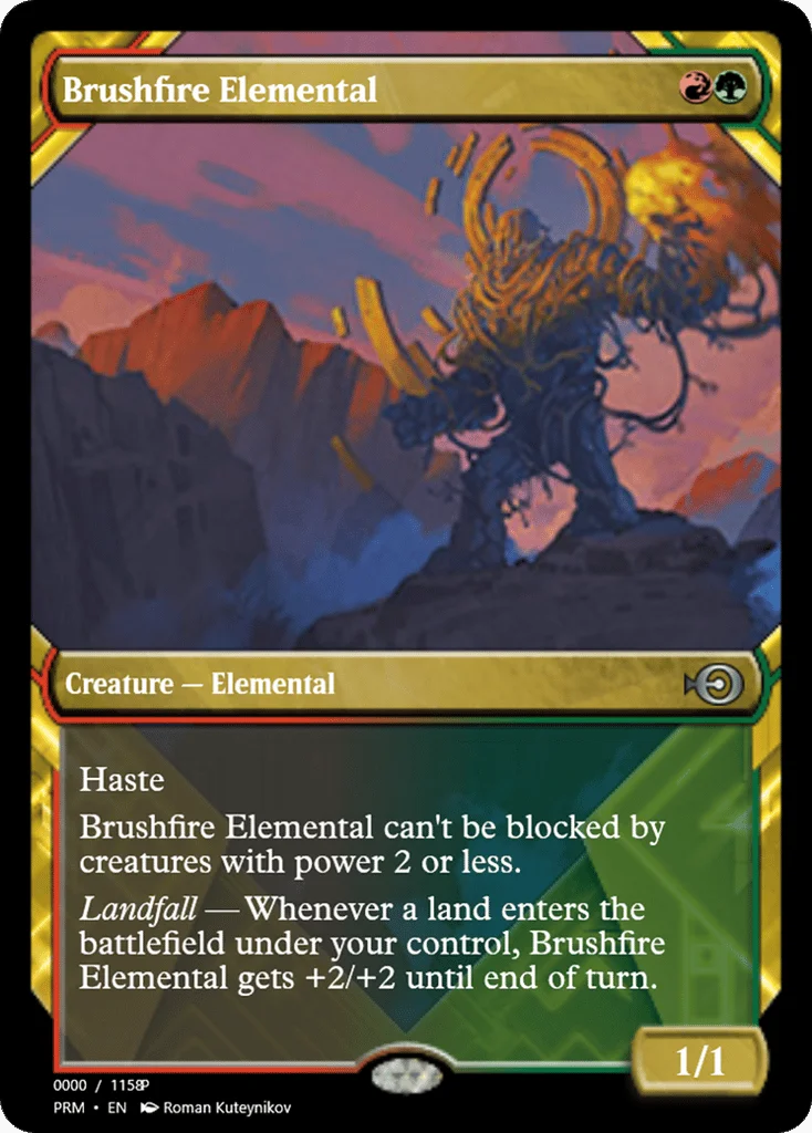 Brushfire Elemental · Magic Online Promos