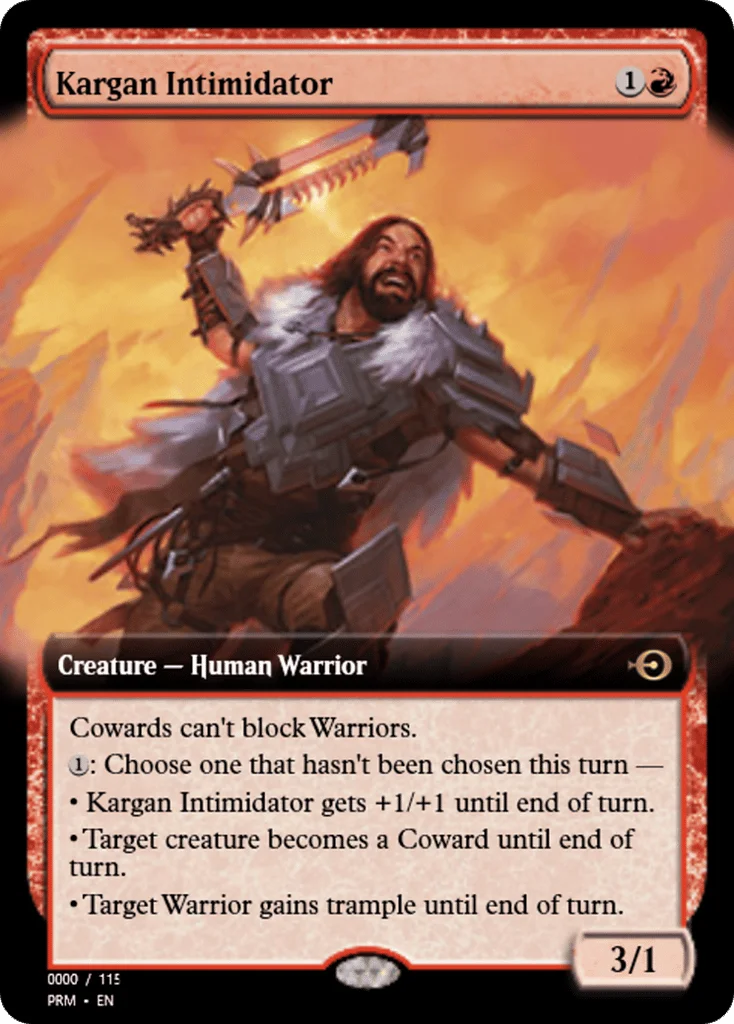 Kargan Intimidator · Magic Online Promos