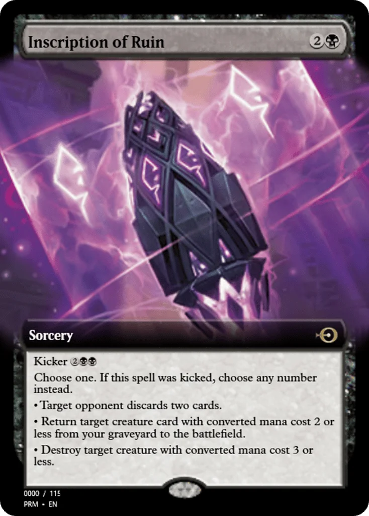 Inscription of Ruin · Magic Online Promos