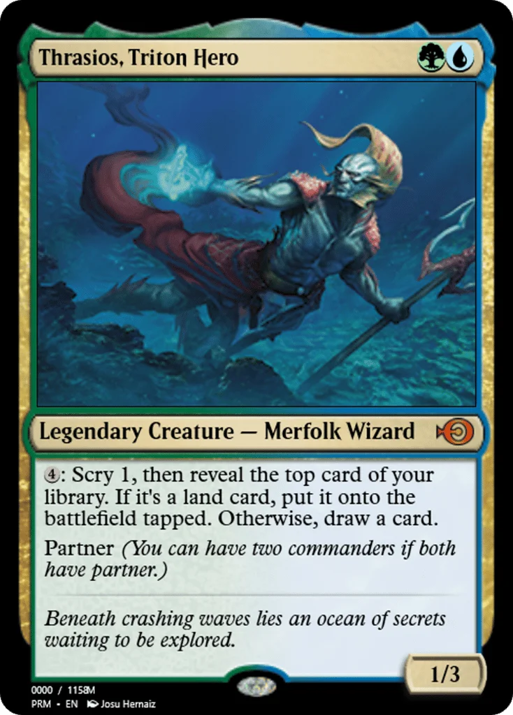 Thrasios, Triton Hero · Magic Online Promos