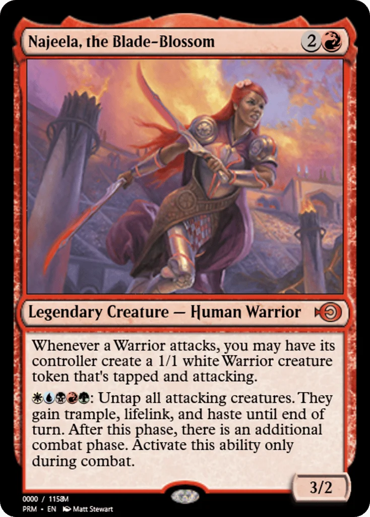 Najeela, the Blade-Blossom · Magic Online Promos