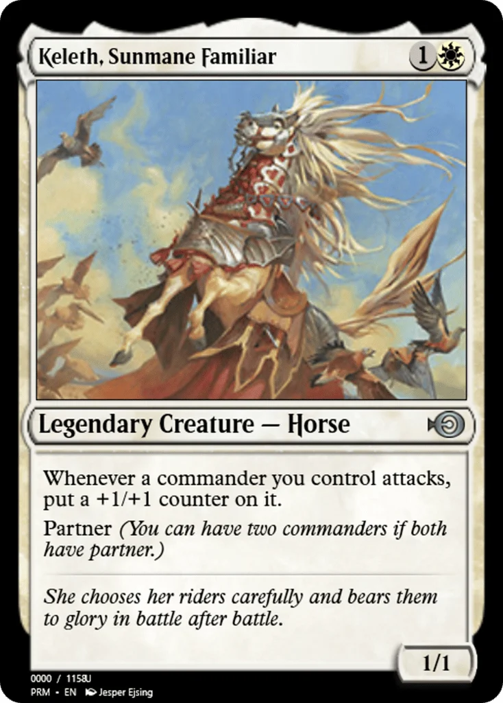 Keleth, Sunmane Familiar · Magic Online Promos