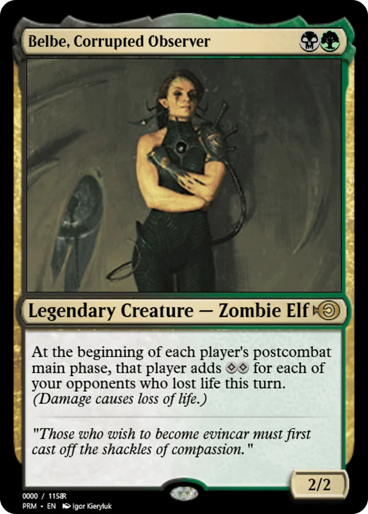 Belbe, Corrupted Observer · Magic Online Promos