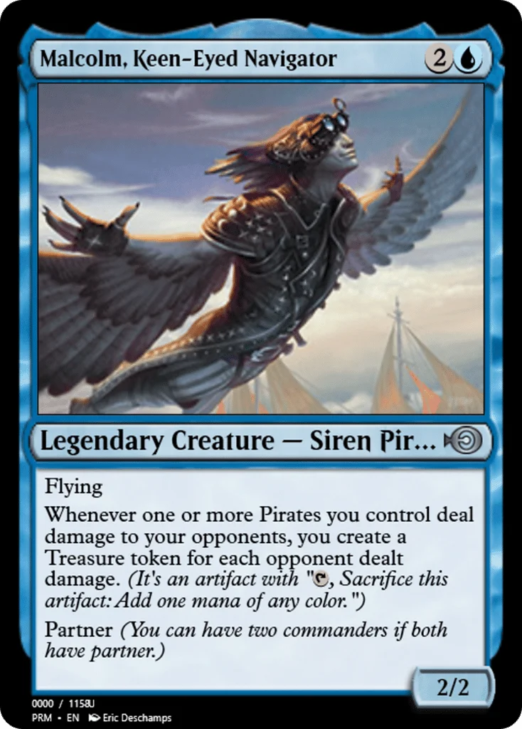 Malcolm, Keen-Eyed Navigator · Magic Online Promos