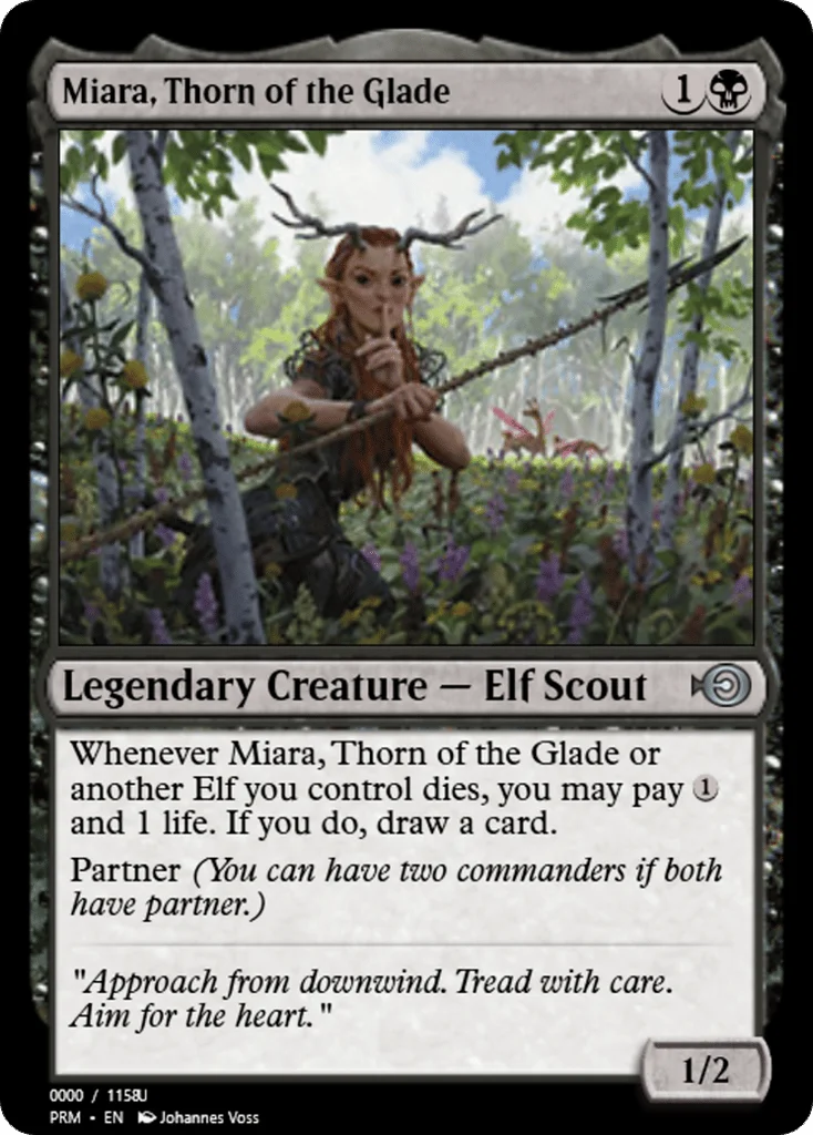 Miara, Thorn of the Glade · Magic Online Promos