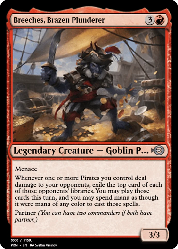 Breeches, Brazen Plunderer · Magic Online Promos