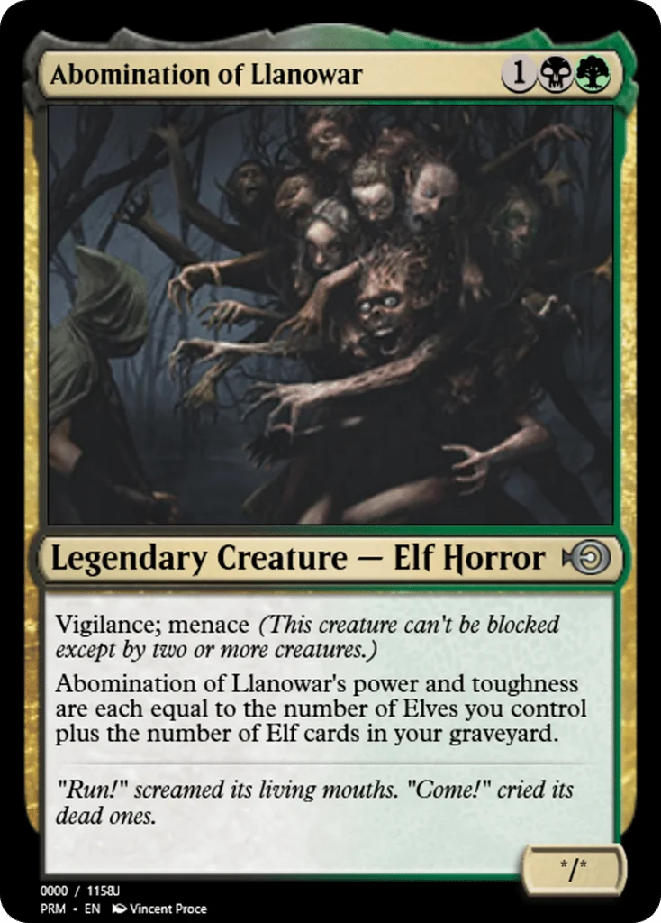 Abomination of Llanowar · Magic Online Promos