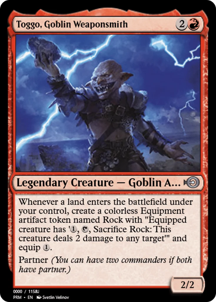 Toggo, Goblin Weaponsmith · Magic Online Promos