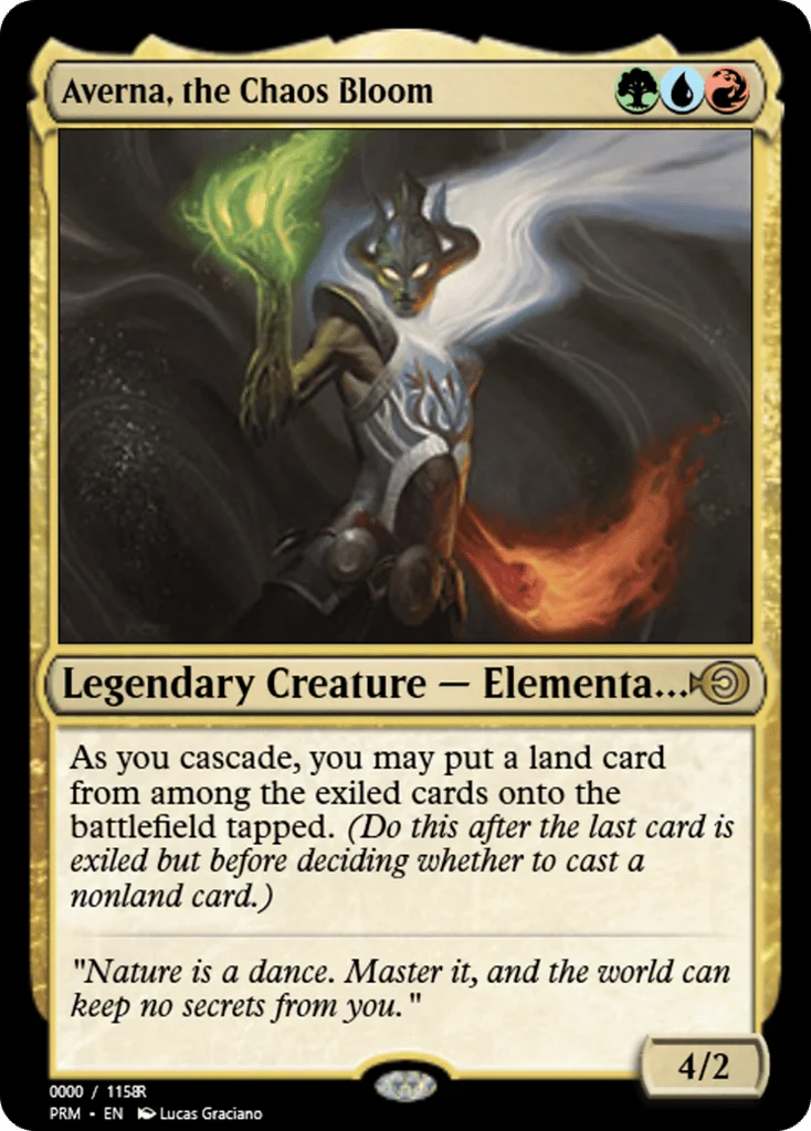 Averna, the Chaos Bloom · Magic Online Promos