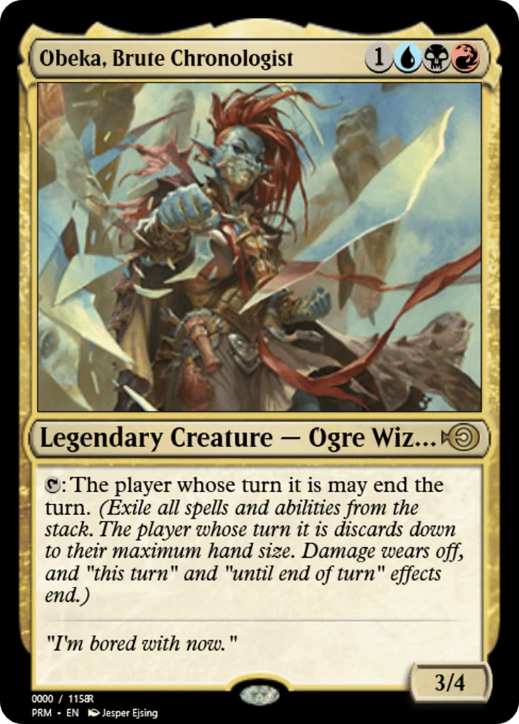 Obeka, Brute Chronologist · Magic Online Promos