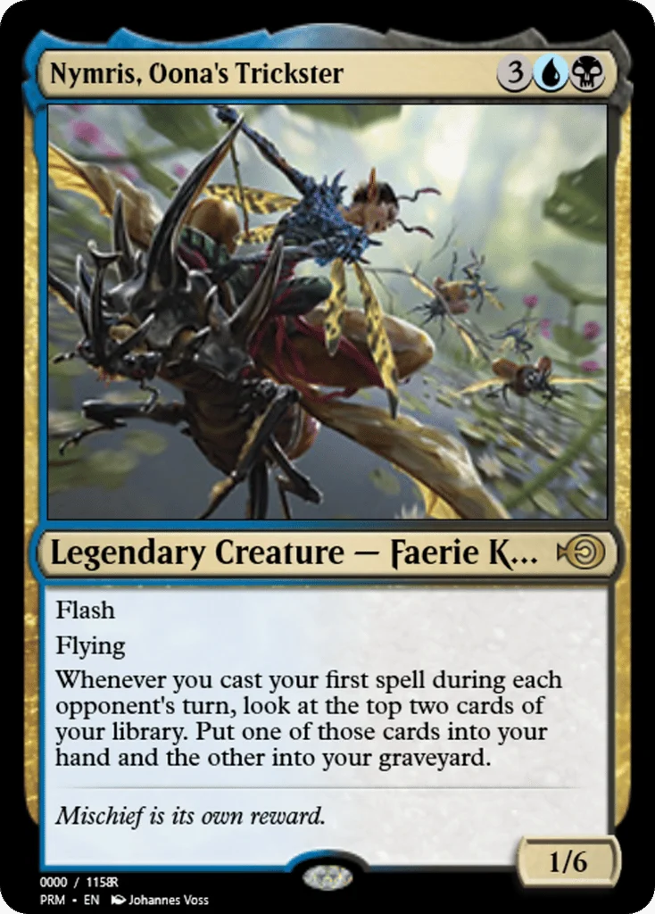 Nymris, Oona's Trickster · Magic Online Promos